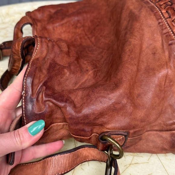 Brown Woven Leather Bag - Picture 14 of 16